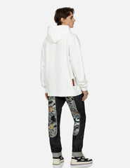 Evisu Deer And Treasure-Pattern Seagull Print Loose Fit Hoodie