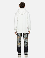 Evisu Deer And Treasure-Pattern Seagull Print Loose Fit Hoodie