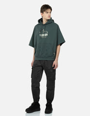 Evisu Monogram Embroidery Short-Sleeved Hoodie