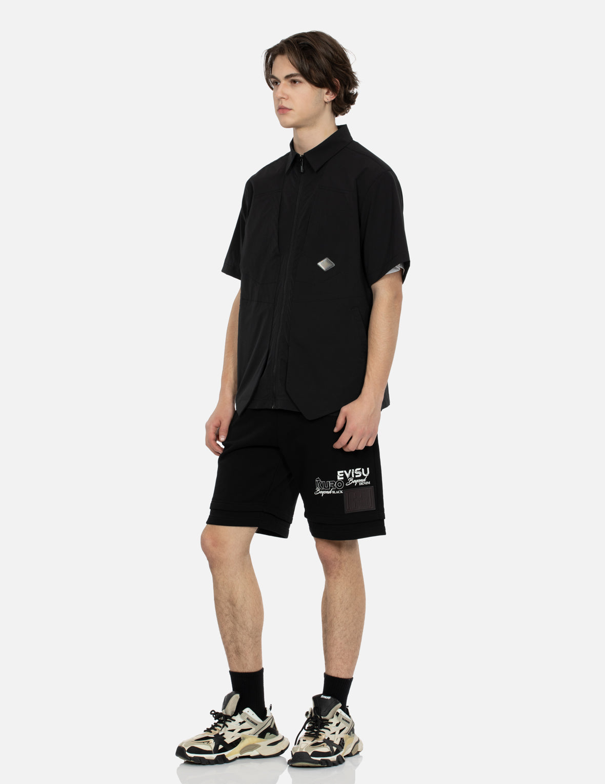 Evisu 2-In-1 Regular Fit Short-Sleeves Shirt