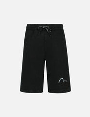 Evisu Seagull And Logo Embroidery Regular Fit Sweat Shorts