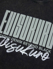 Evisu Logo And Slogan Print Oversized Pigment Dye T-Shirt