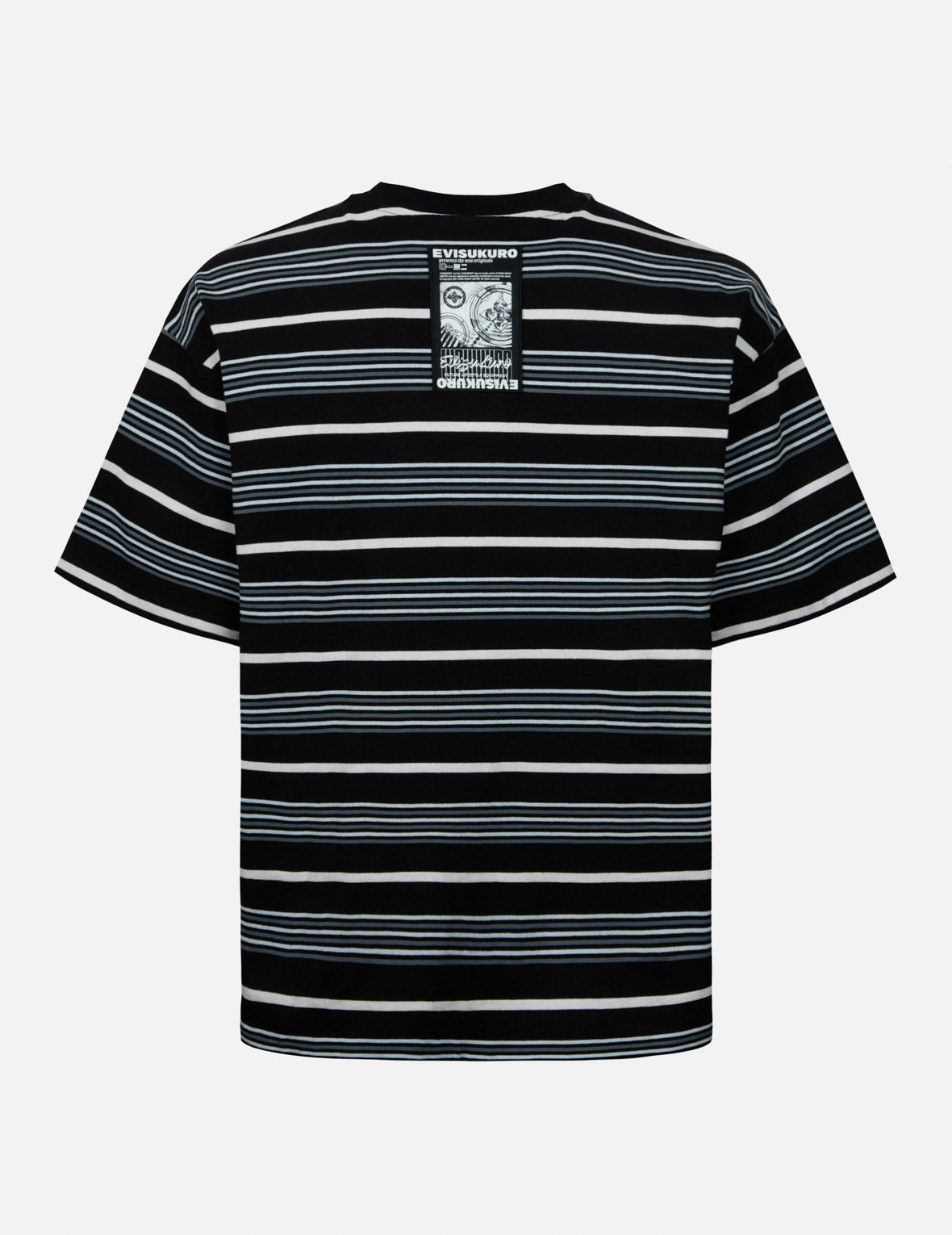 Evisu Striped Seagull AppliquÃƒÂ© Embroidery Loose Fit T-Shirt