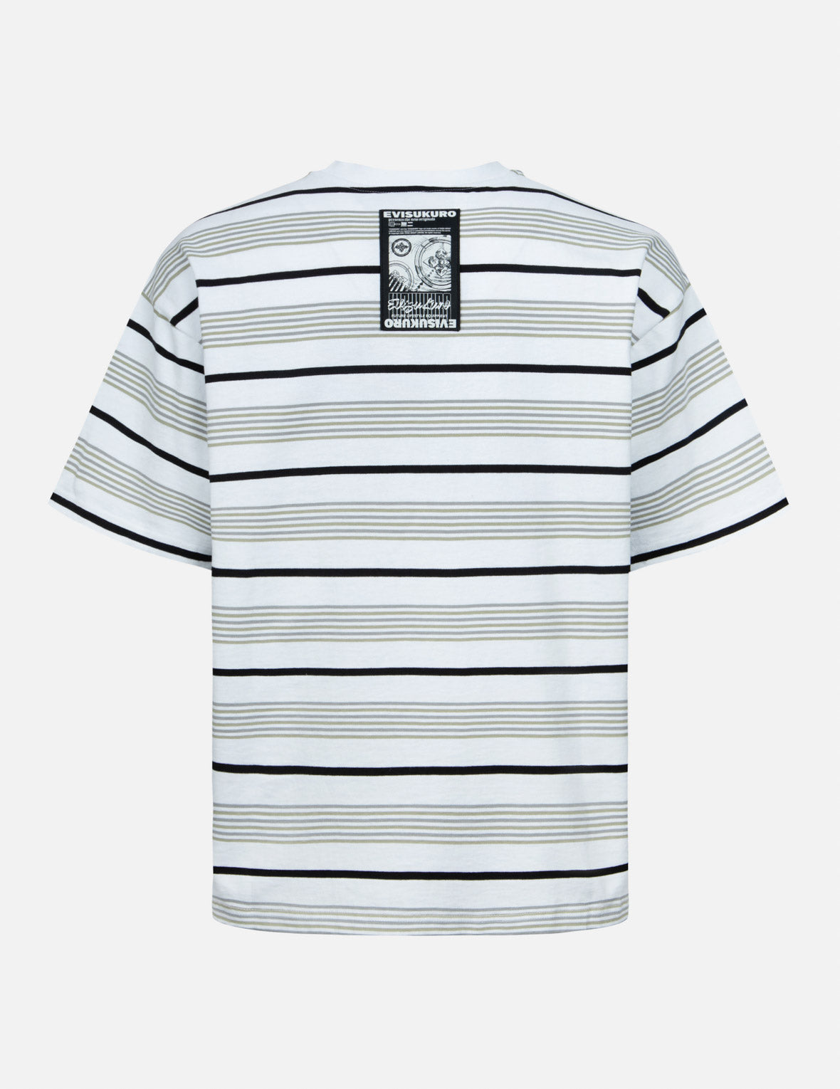 Evisu Striped Seagull AppliquÃƒÂ© Embroidery Loose Fit T-Shirt