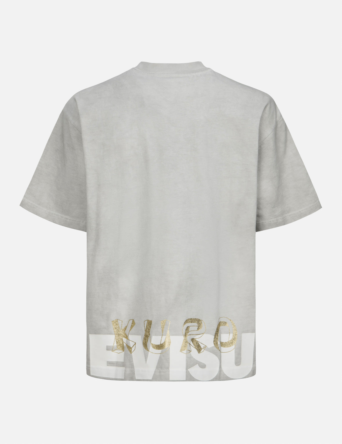 Evisu Spray Dyed Multi Logo Print Loose Fit T-Shirt