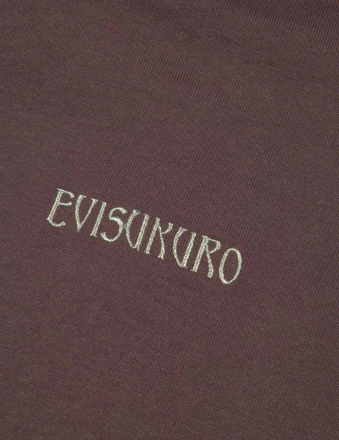 Evisu Rock-Textured Print And Logo Embroidery Loose Fit T-Shirt