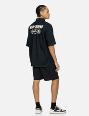 Evisu Kamon And Logo Print Oversized Denim Short-Sleeves Shirt