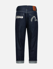 Evisu Seagull And Logo Print Balloon Fit Jeans