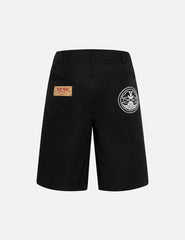 Evisu Logo And Kamon Embroidery Relax Fit Shorts