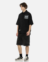 Evisu Multi-Reflective Print Oversized Short Sleeve Shirt