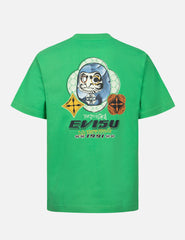 Evisu Hanafuda Daruma Print Regular Fit T-Shirt