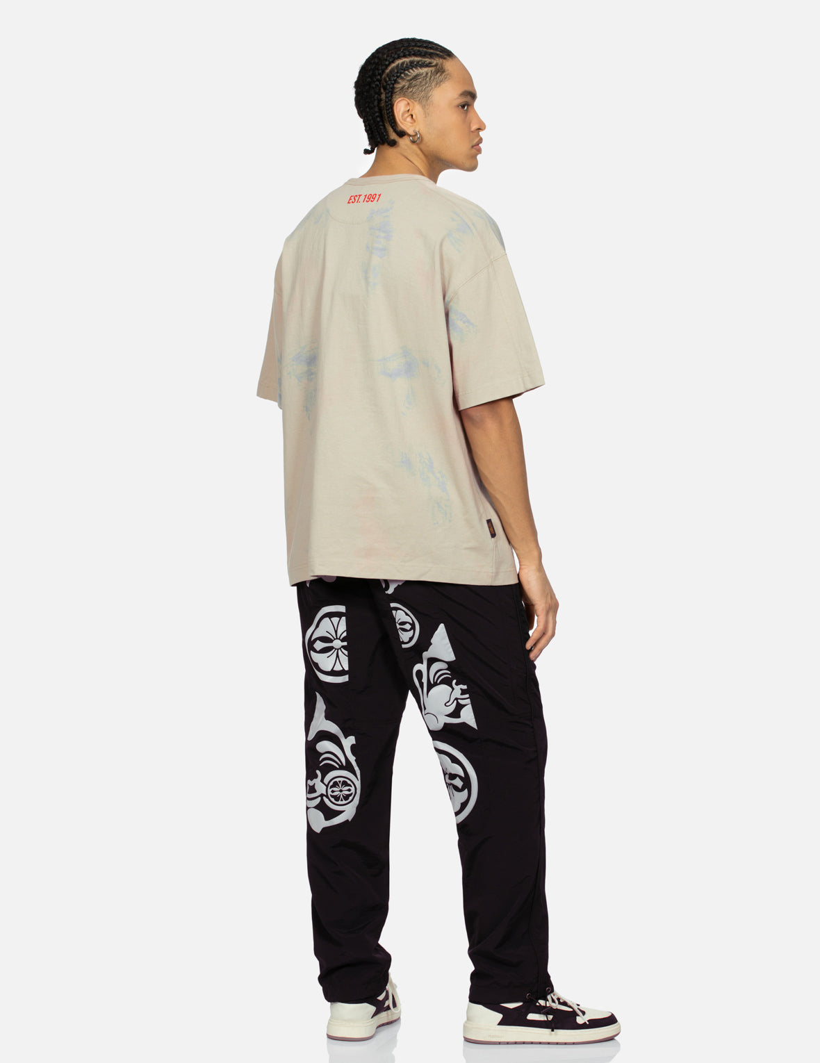 Evisu Seagull And Logo Print Loose Fit T-Shirt