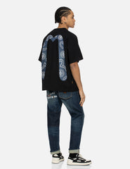 Evisu Foam Line Kamon And Seagull Daicock Print Loose Fit T-Shirt