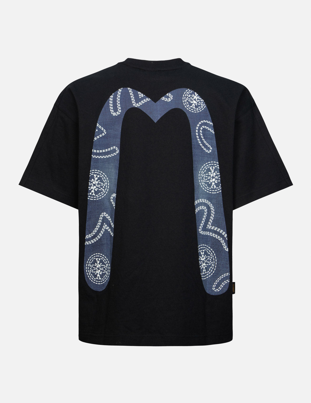 Evisu Foam Line Kamon And Seagull Daicock Print Loose Fit T-Shirt