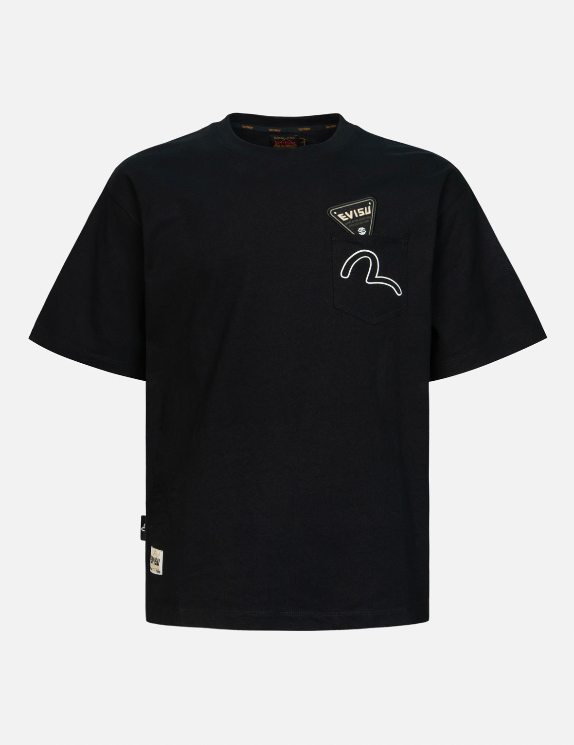 Evisu Seagull And Stacked Badge Print Daicock Relax Fit T-Shirt