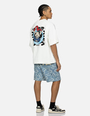 Evisu Playful Godhead And Seagull Print Oversized Short-Sleeve Sweatshirt