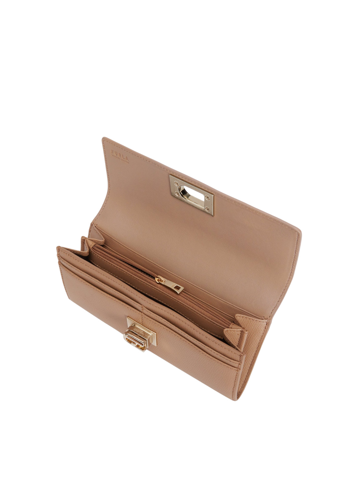 Furla 1927 Continental Wallet Greige One Size PCV0ACO PCV0ACOARE0001257S1007