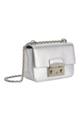 Metropolis Crossbody Bag Silver Mini