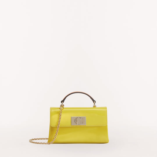 Furla 1927 Crossbody Top Handle Bag Canary Mini