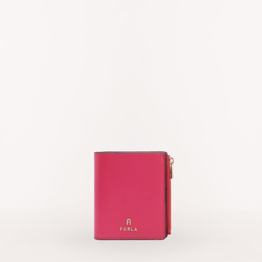 Furla Camelia Compact Bifold Slim Wallet Pop Pink S
