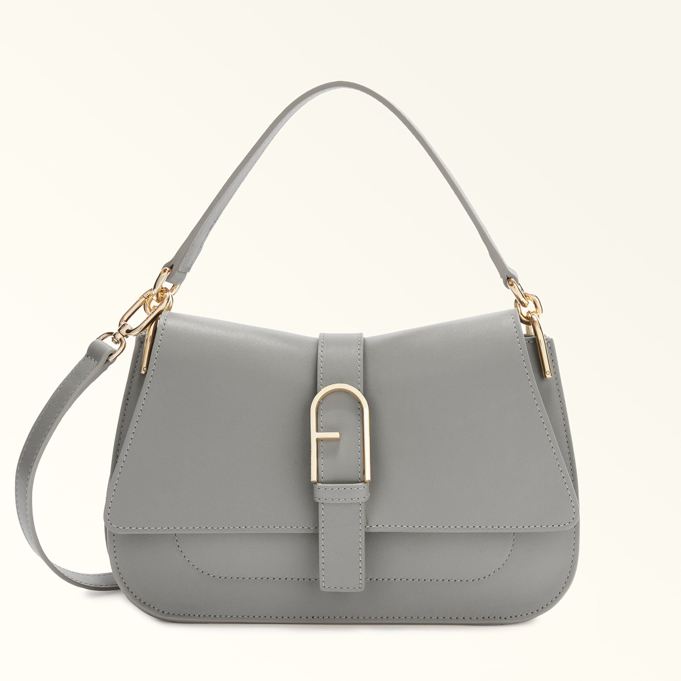 Furla Flow Medium Top Handle Bag - Cenere