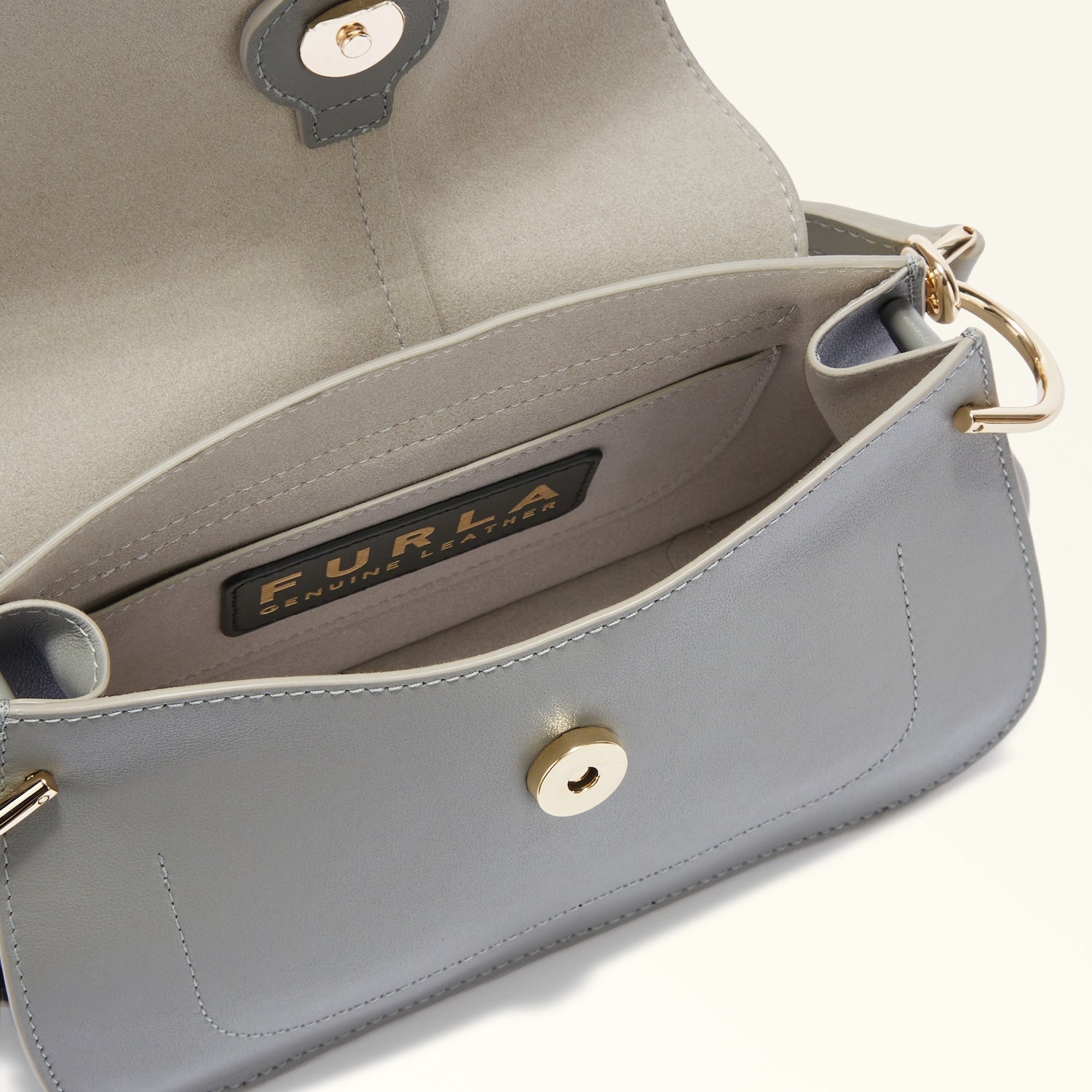 Furla Flow Mini Top Handle Bag - Cenere