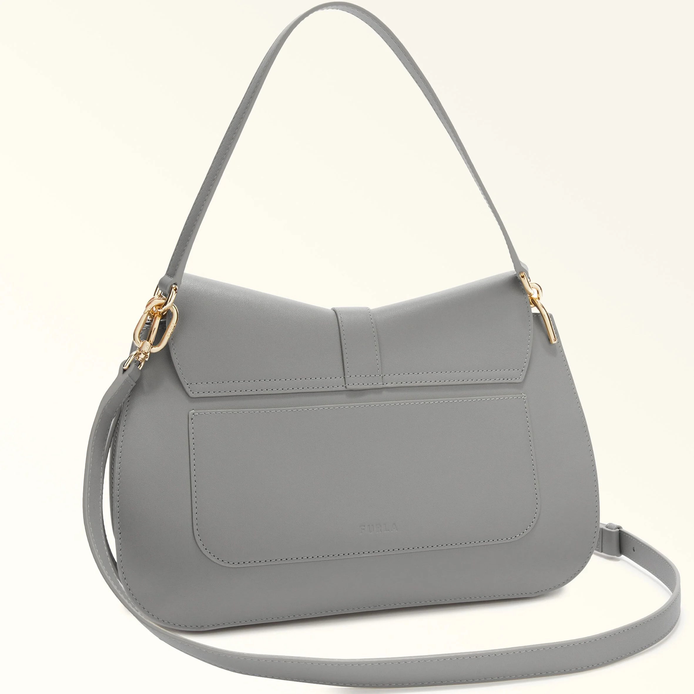 Furla Flow Large Top Handle Bag - Cenere