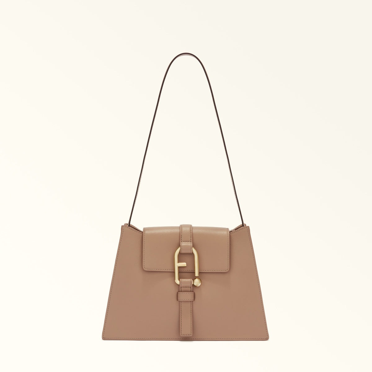 301502 Greige Nuvola Small Shoulder Bag