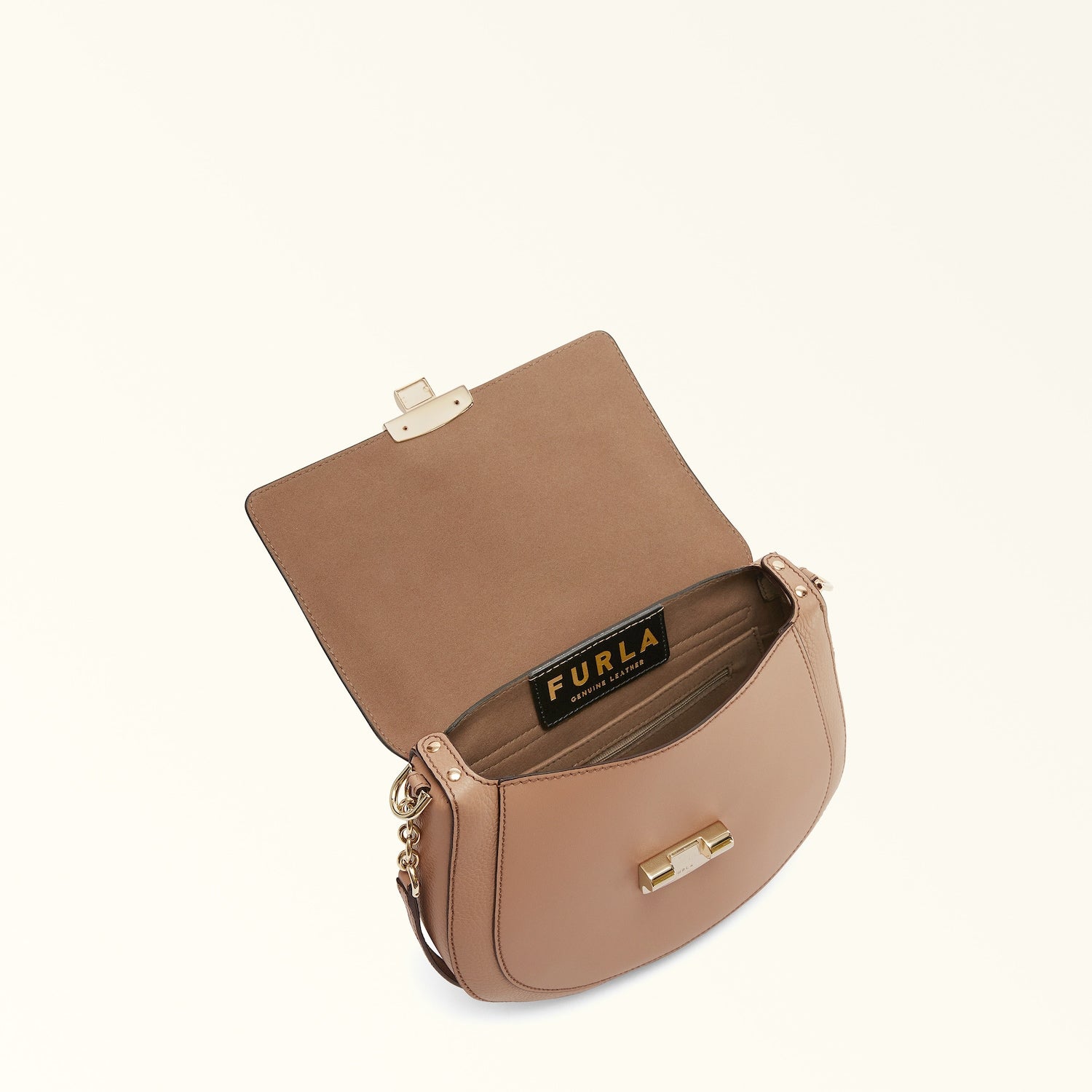 Furla Club 2 Small Hobo Bag - Greige