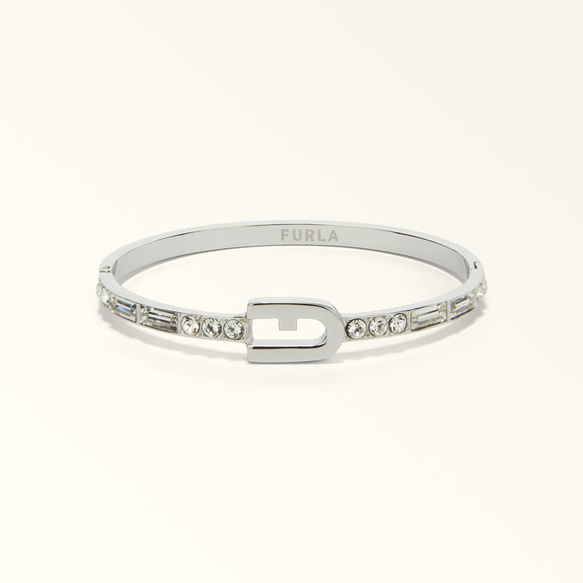 301528 Color Argento Sparkling Pave Bangle