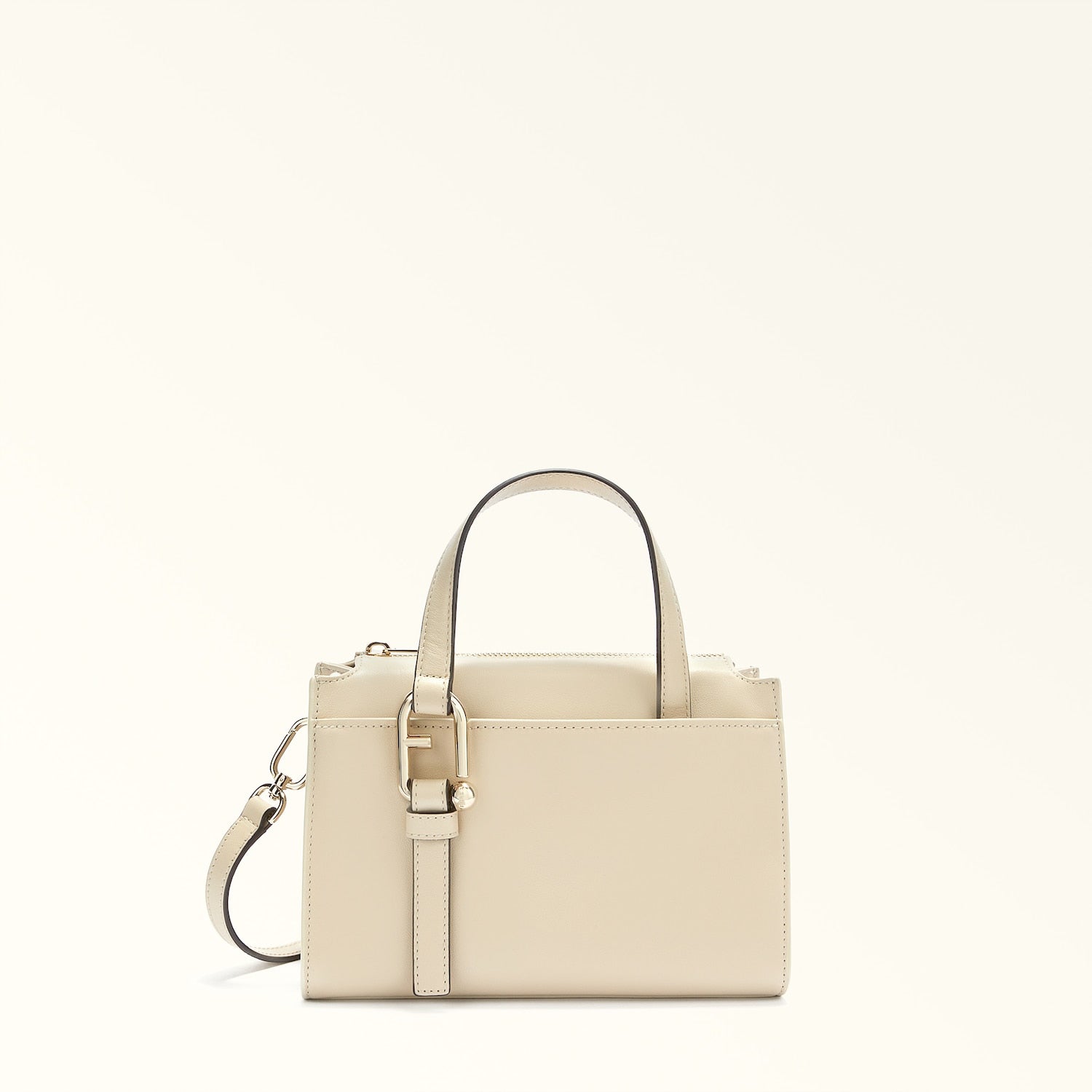 Furla Nuvola Small Boston Bag - Avena