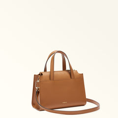 Furla Nuvola Small Boston Bag - Brandy