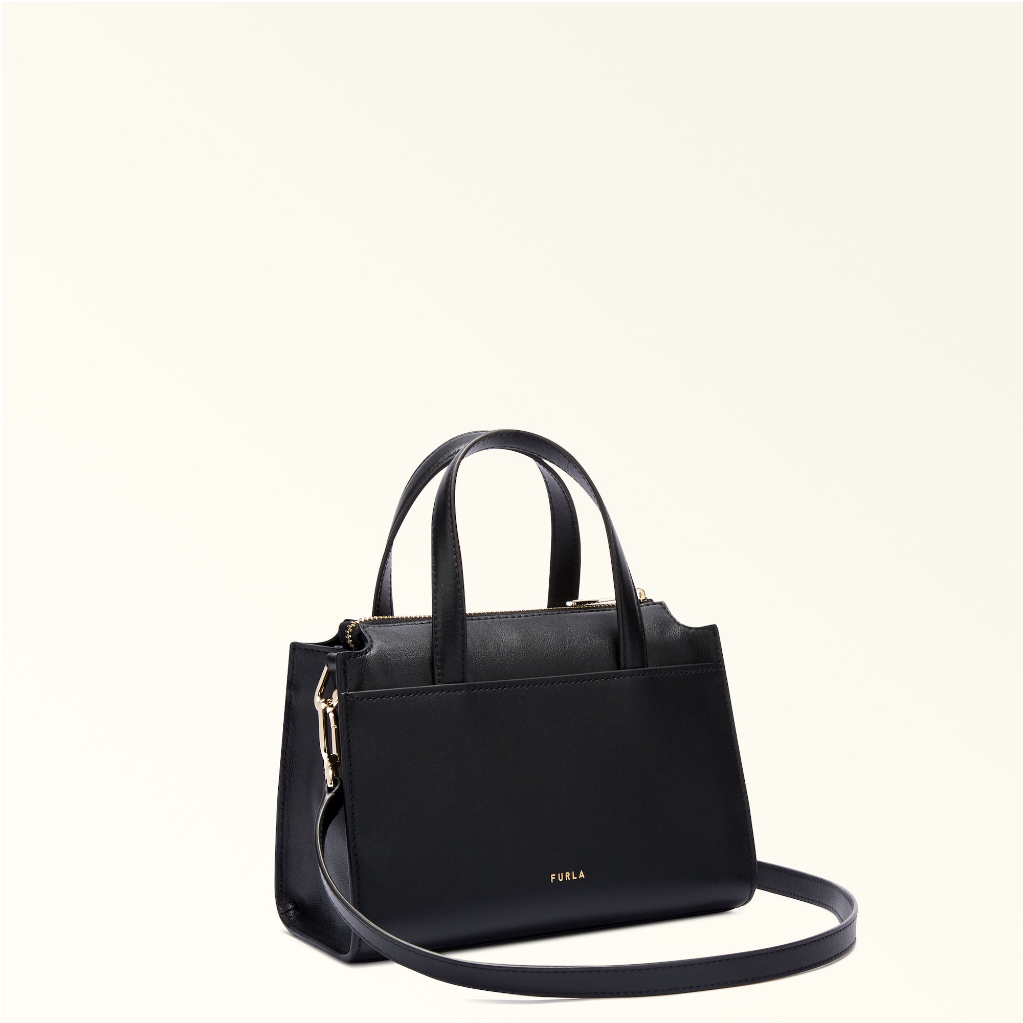 Furla Nuvola Small Boston Bag - Nero O6