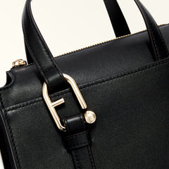 Furla Nuvola Small Boston Bag - Nero O6