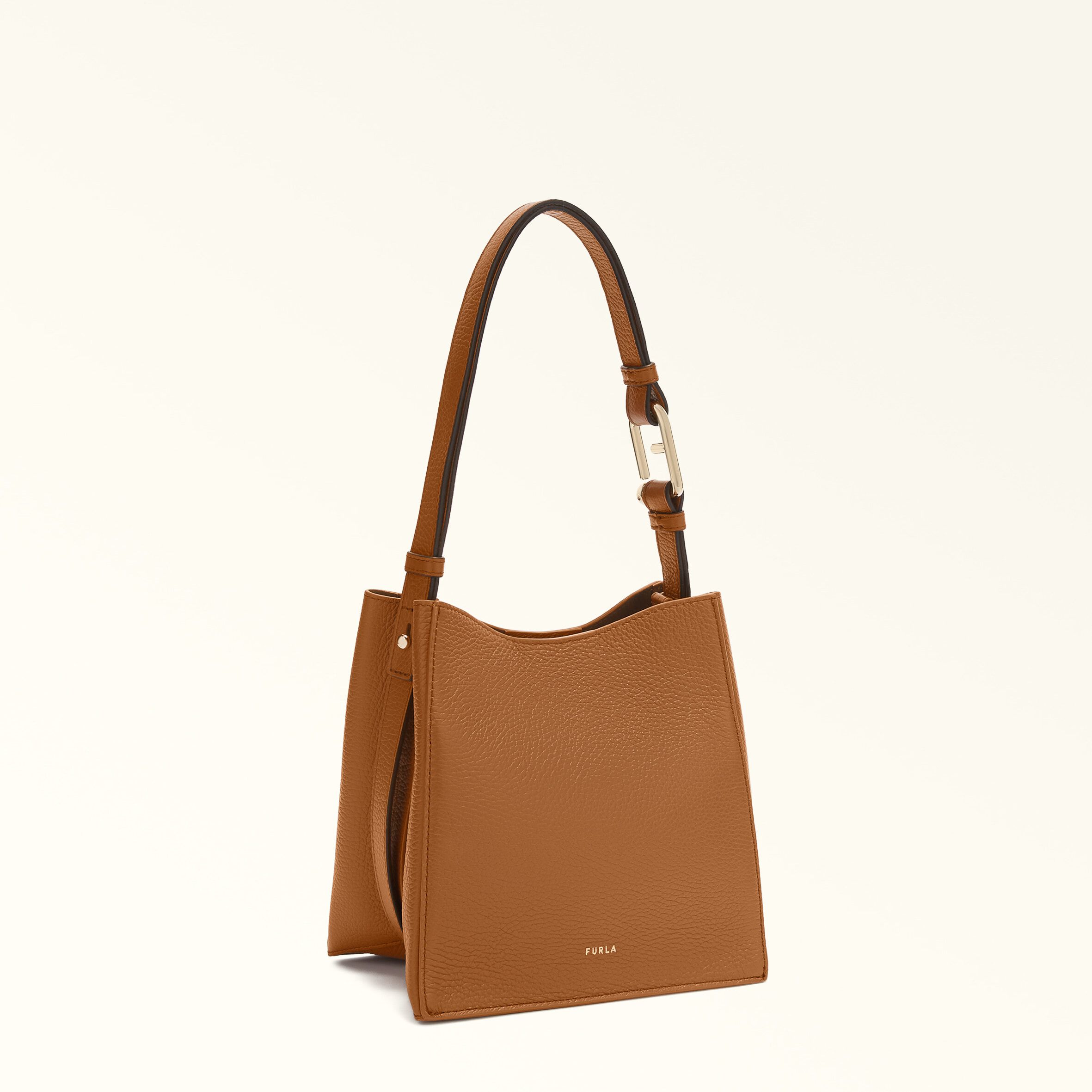 Furla Nuvola Mini Bucket Bag- Brandy