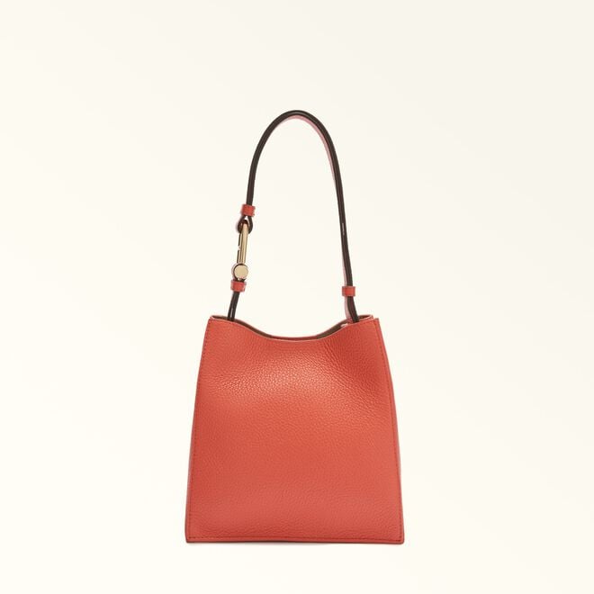 Furla Nuvola Mini Bucket Bag- Coral