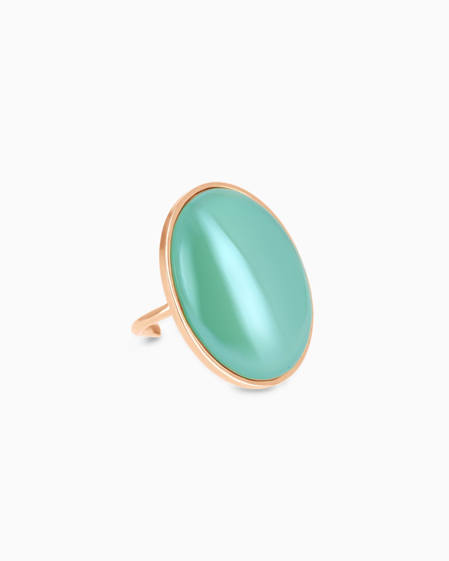095046 les interchangeables cabochon ring rose gold