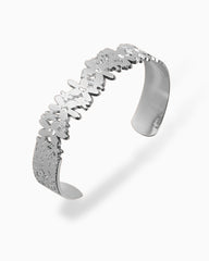 070290 les interchangeables strasse daisy bangle silver