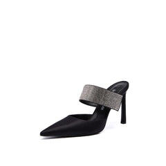 Sergio Rossi SR Paris 95mm Black Mules