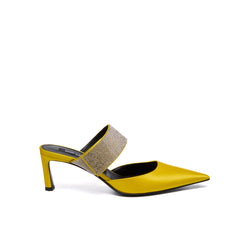 Sergio Rossi SR Paris Yellow 60mm Mules