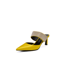 Sergio Rossi SR Paris Yellow 60mm Mules