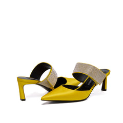 Sergio Rossi SR Paris Yellow 60mm Mules