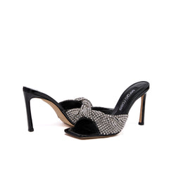 Sergio Rossi SR Tyra 95mm Black Sandals