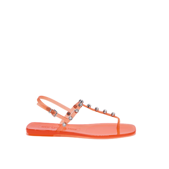 Sergio Rossi SR Jelly 15mm Orange Sandals