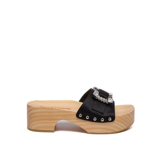 Sergio Rossi SR Twenty 25mm Black Sandals