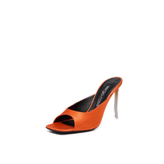 Sergio Rossi SR Liya 95mm Orange Sandals