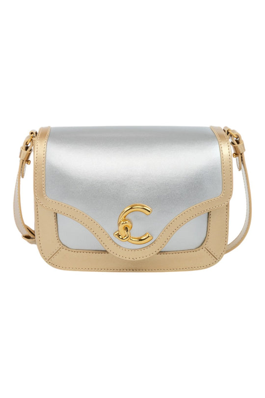 Coccinelle C-Me Bi Color Crossbody Bag Gold-Silver