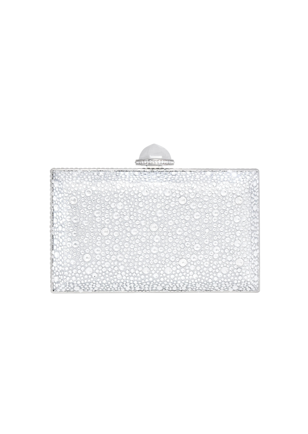 Skylar Crystal Caviar Silver - JudithLeiberGCC