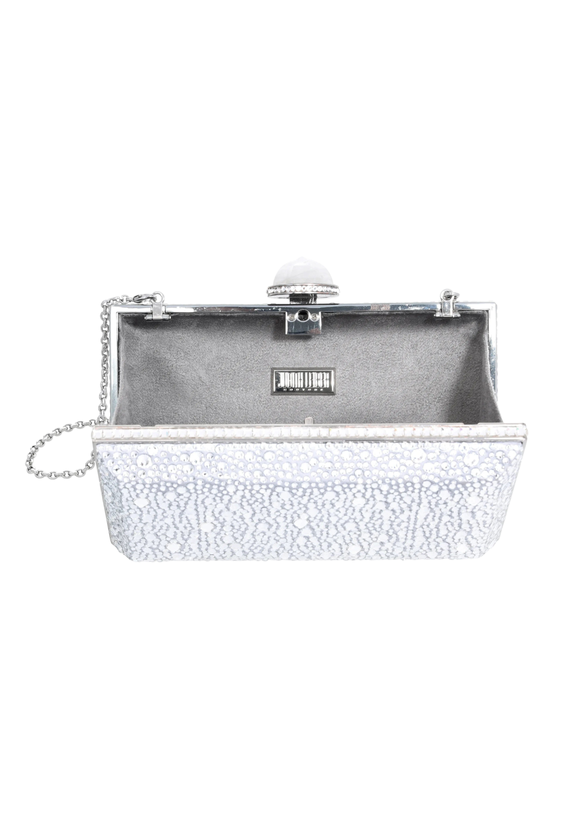 Skylar Crystal Caviar Silver - JudithLeiberGCC