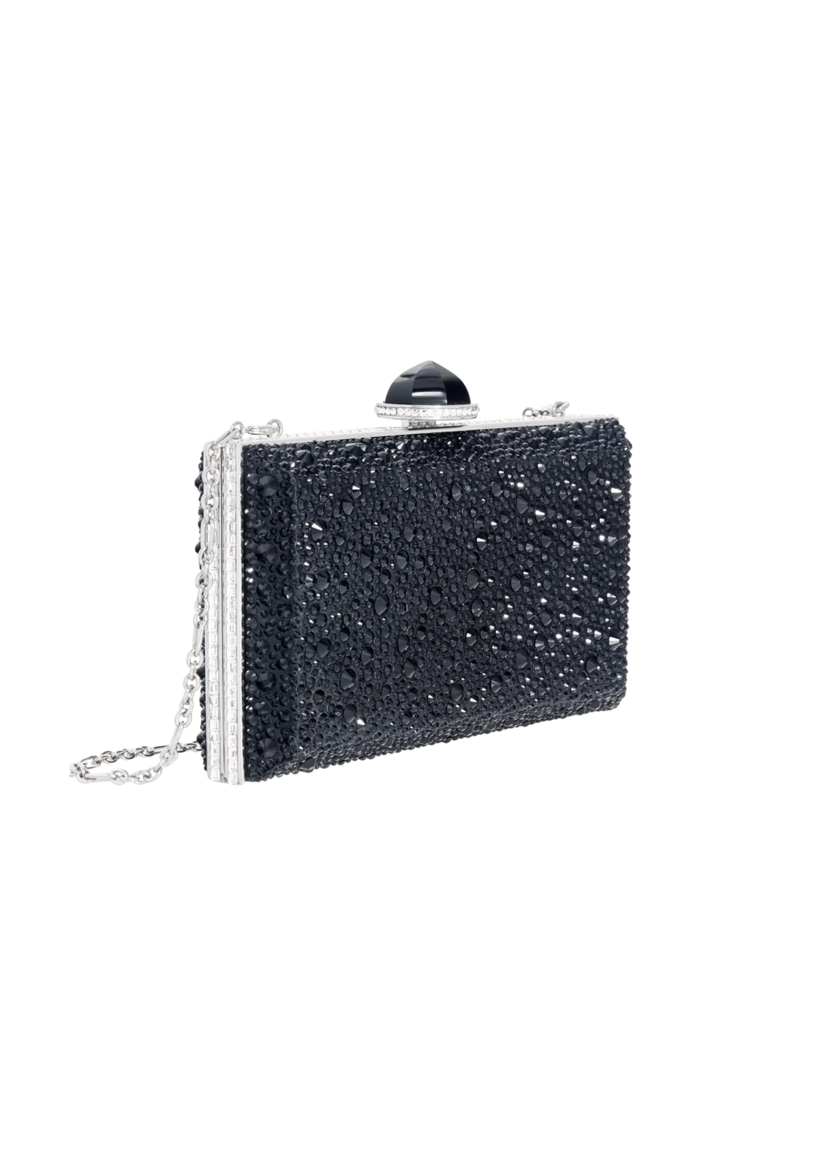 Skylar Crystal Caviar Black - JudithLeiberGCC